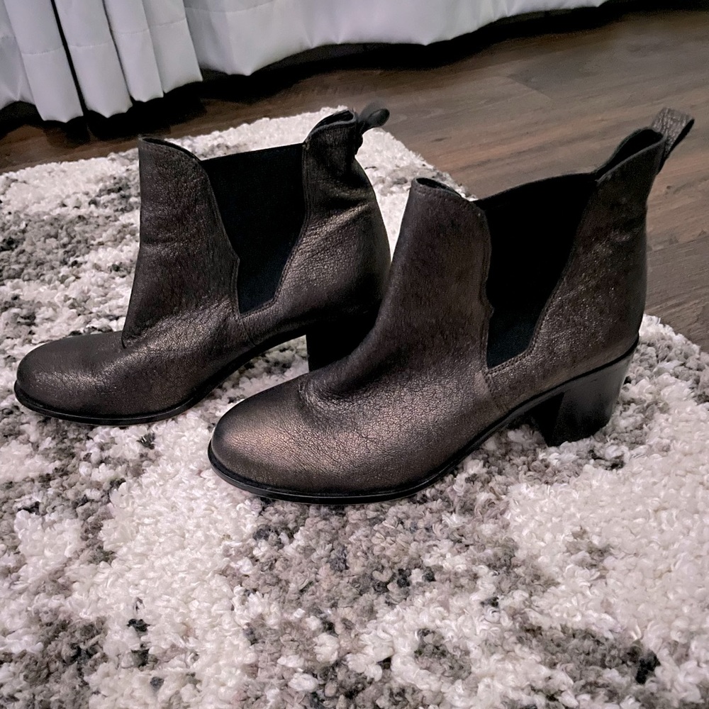 Sam Edelman metallic booties